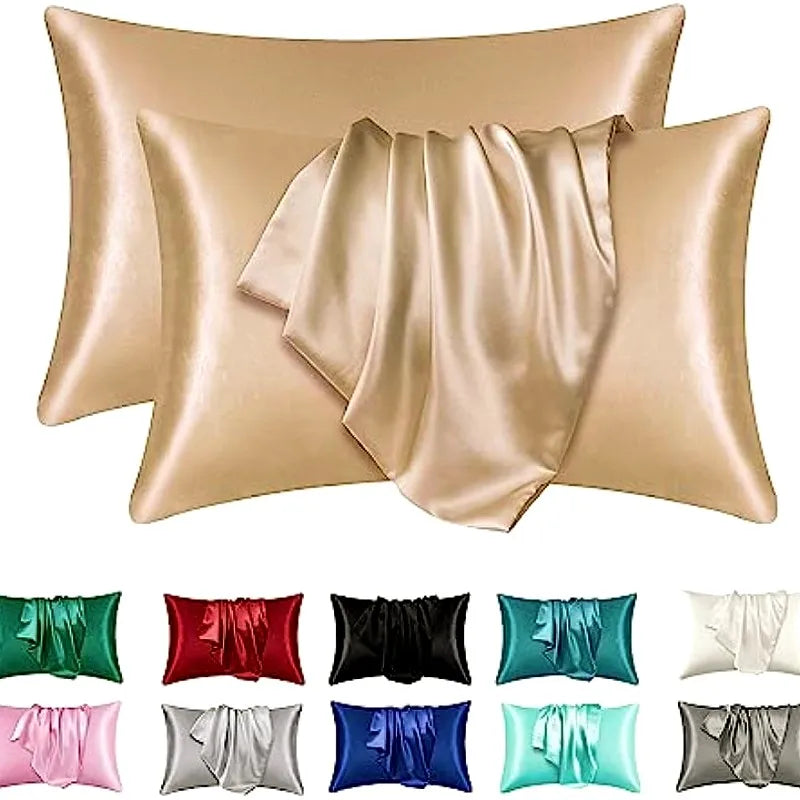 Satin Silk Pillowcase Set of 2 — Standard Size