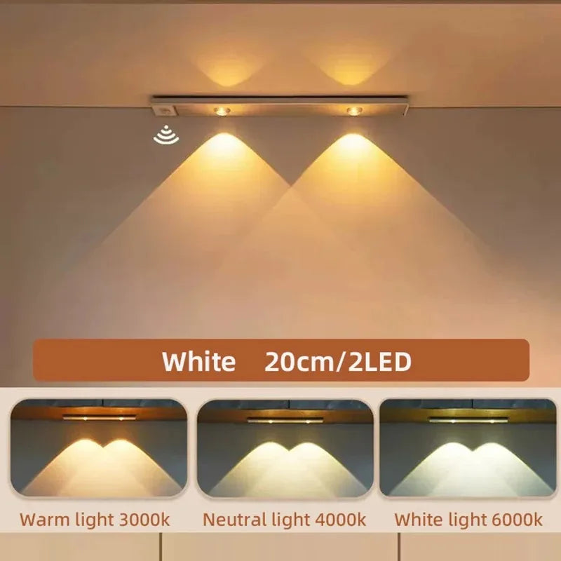Ultra-Thin LED Under Cabinet Light with Motion Sensor — 3 Color Modes