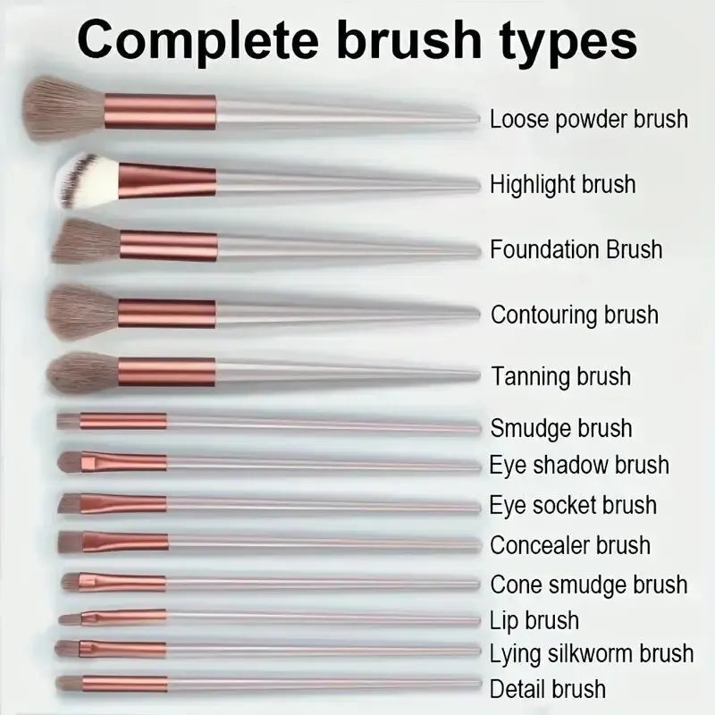 Professional Makeup Brush Set — Soft Fluffy Cosmetic Brushes