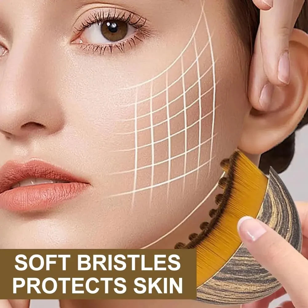 Lymphatic Drainage Face Sculpting Brush — Jawline & Chin Contour Massager