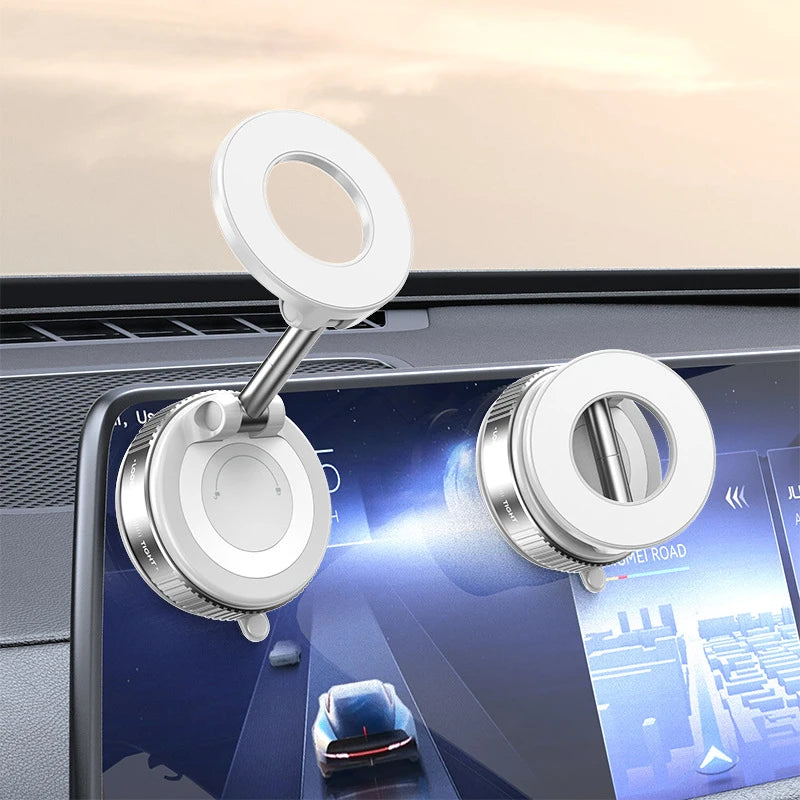 Magnetic Car Phone Holder — Multi-Angle Foldable Dashboard Mount