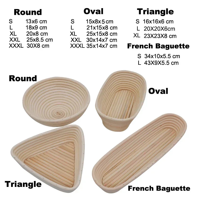 Oval Rattan Sourdough Proofing Basket — Banneton Bread Basket