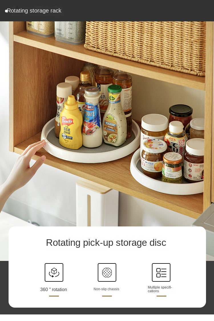 360° Rotating Kitchen Condiment Storage Rack