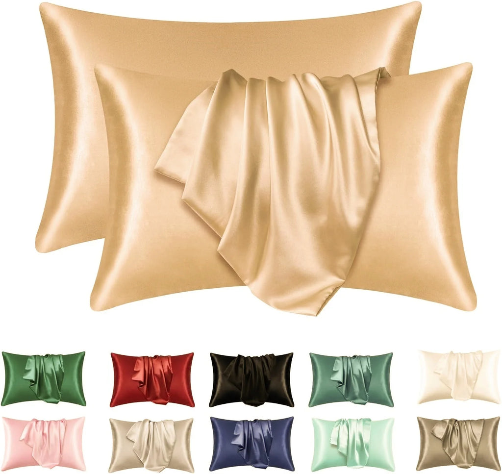 Satin Silk Pillowcase Set of 2 — Standard Size