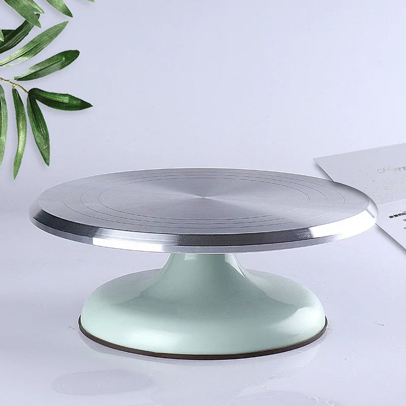 10-Inch Cake Decorating Turntable — Aluminum Alloy, Smooth Spin