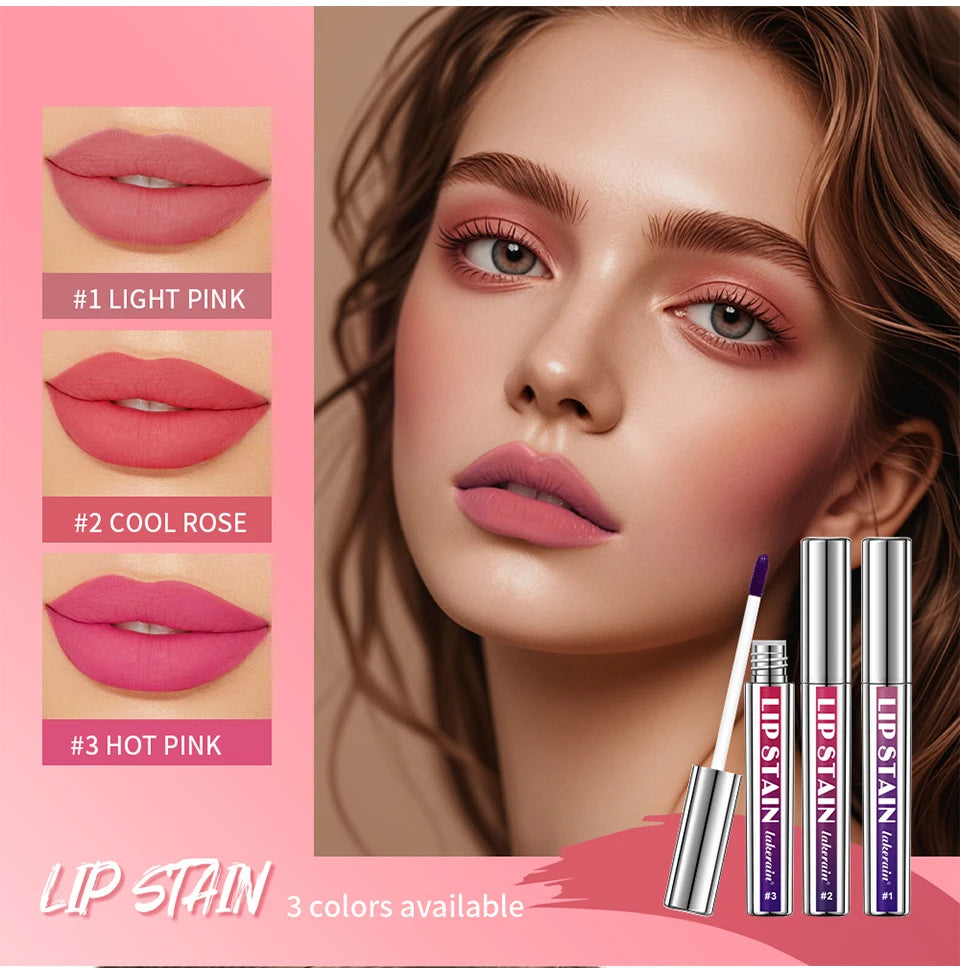Long-Lasting Matte Lip Tint — Waterproof Peel-Off Formula