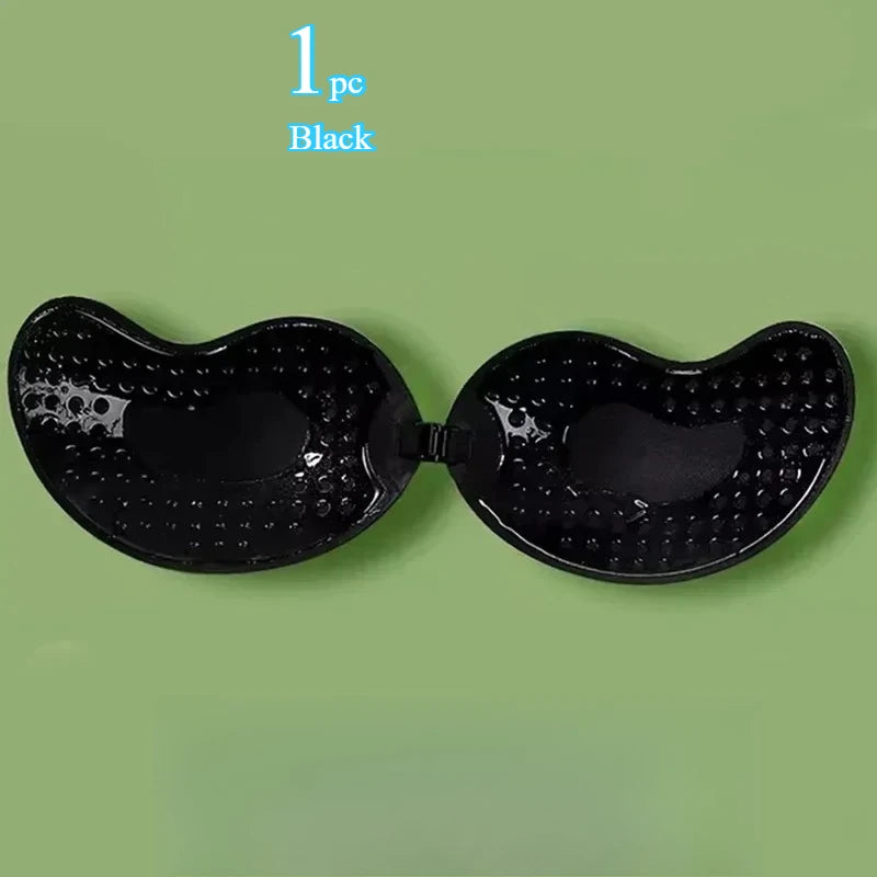 Invisible Strapless Push-Up Bra — Silicone Self-Adhesive, Backless