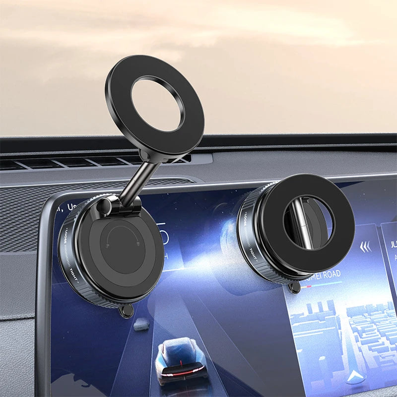 Magnetic Car Phone Holder — Multi-Angle Foldable Dashboard Mount