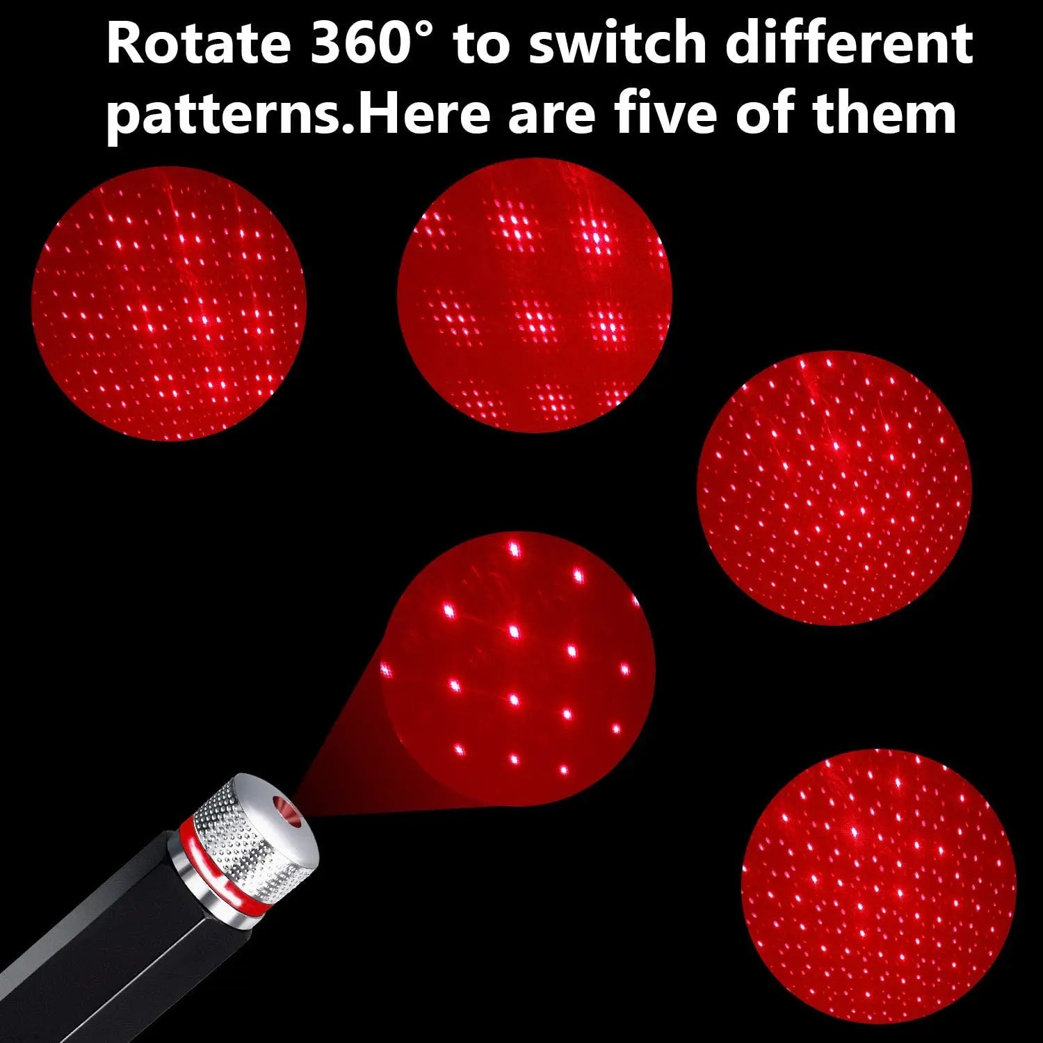 Mini LED Star Projector for Car Roof & Room Ceiling