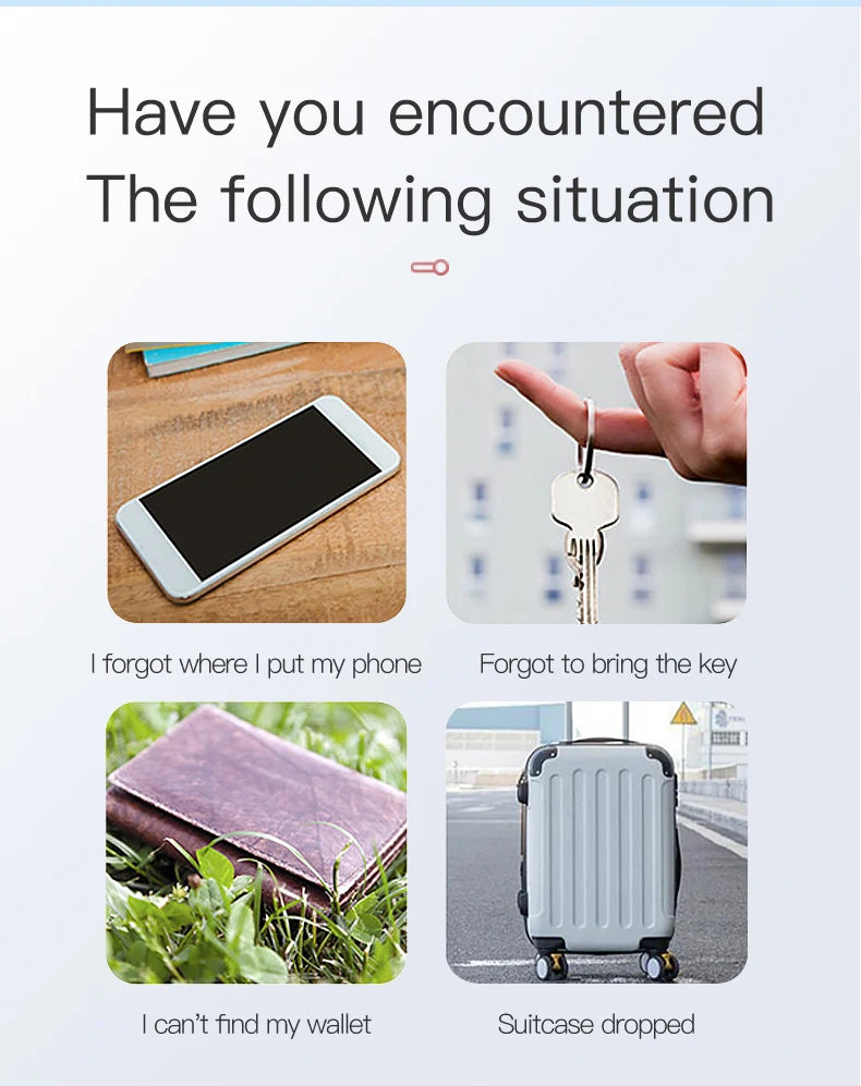 Bluetooth 5.0 Smart GPS Tracker — Anti-Lost Device for Pets, Kids & Wallets