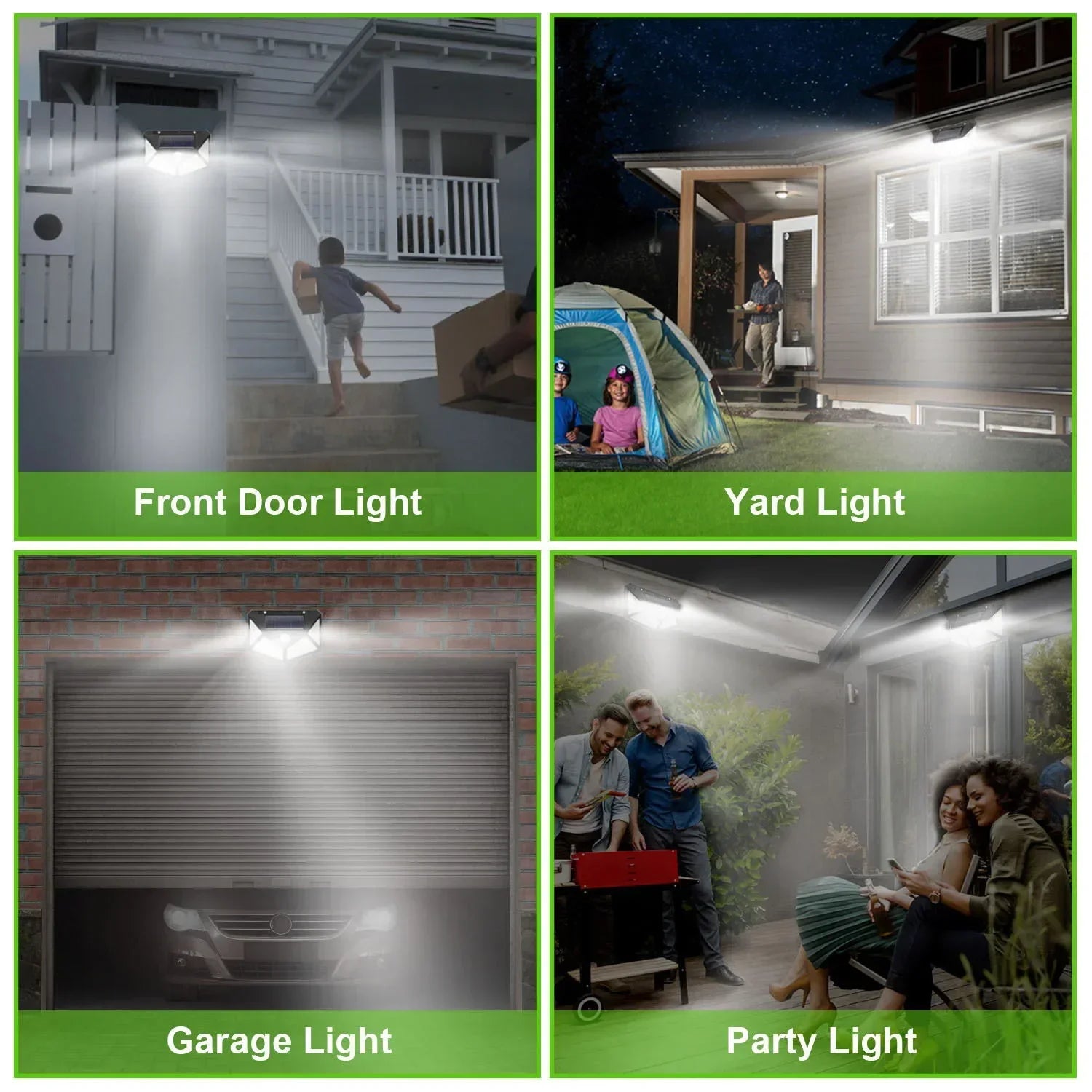 Solar-Powered Outdoor Spotlight with Motion Sensor
