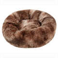 Plush Round Pet Bed – Warm Cozy Bed for Small & Medium Dogs and Cats