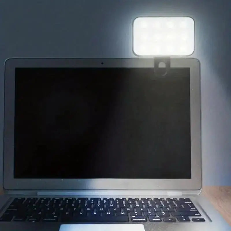 Mini Clip-On Selfie Fill Light — Rechargeable, 3 Brightness Modes