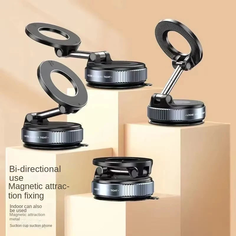 Magnetic Car Phone Holder — Multi-Angle Foldable Dashboard Mount