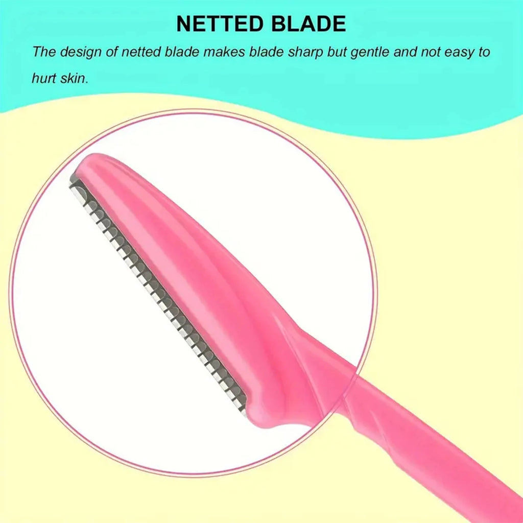 Precision Eyebrow & Face Razor Set with Protective Cover
