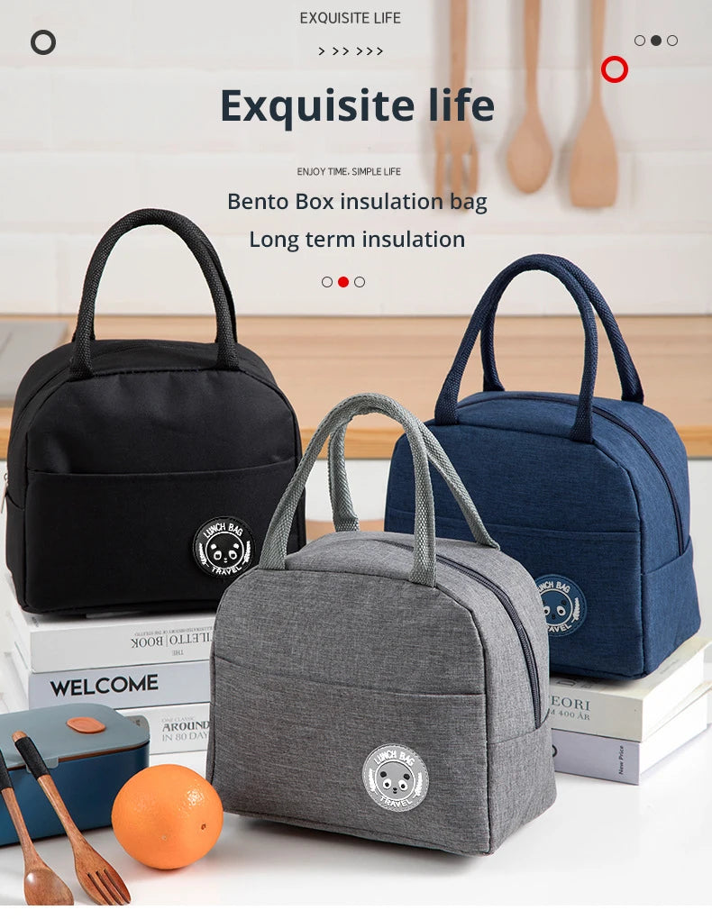 Insulated Lunch Bag with Aluminum Foil Lining — Keeps Food Fresh