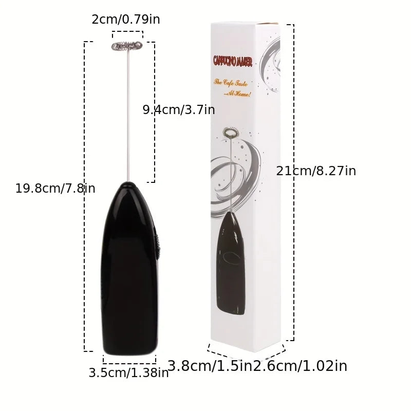 Mini Electric Milk Frother & Egg Beater — Battery Powered