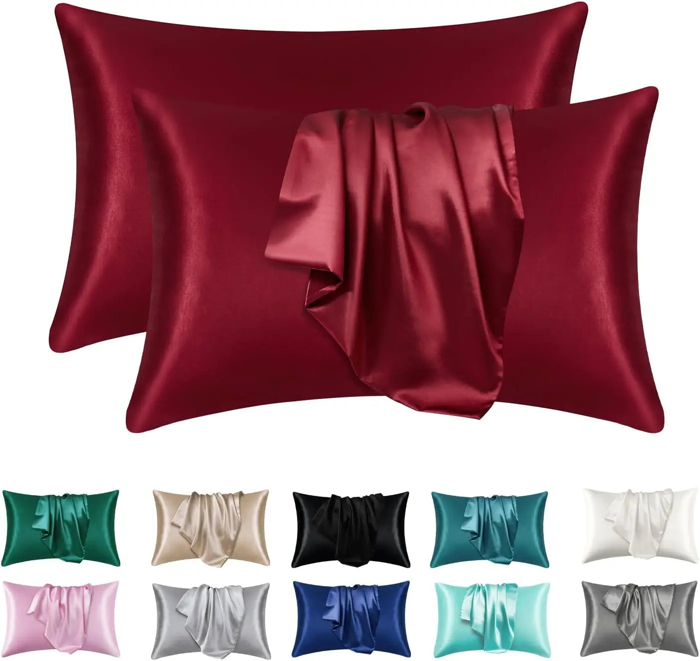 Satin Silk Pillowcase Set of 2 — Standard Size