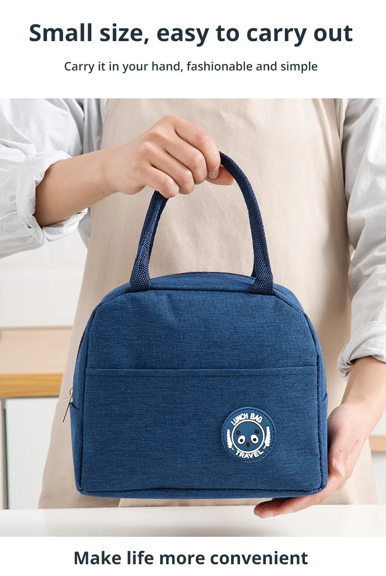 Insulated Lunch Bag with Aluminum Foil Lining — Keeps Food Fresh