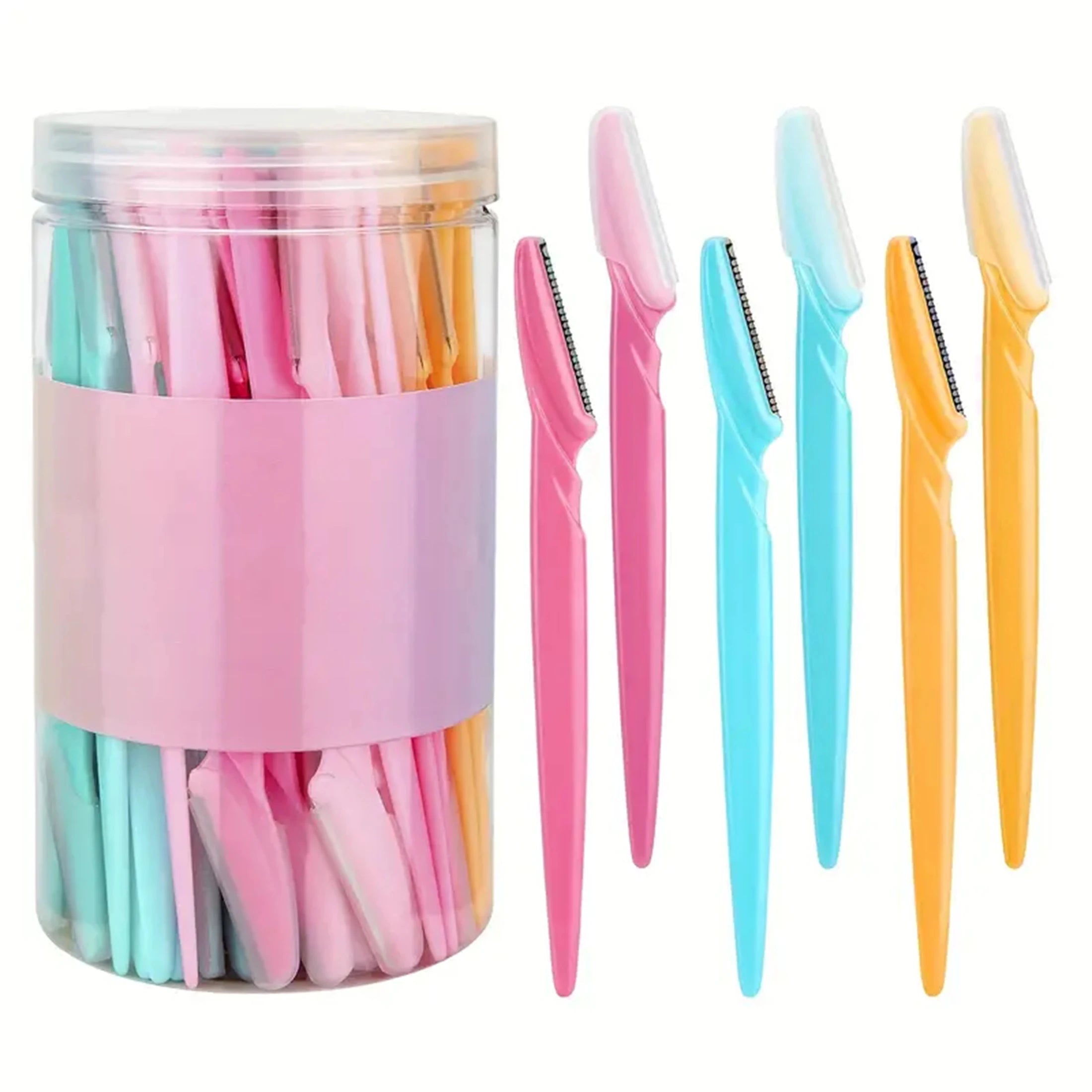 Precision Eyebrow & Face Razor Set with Protective Cover