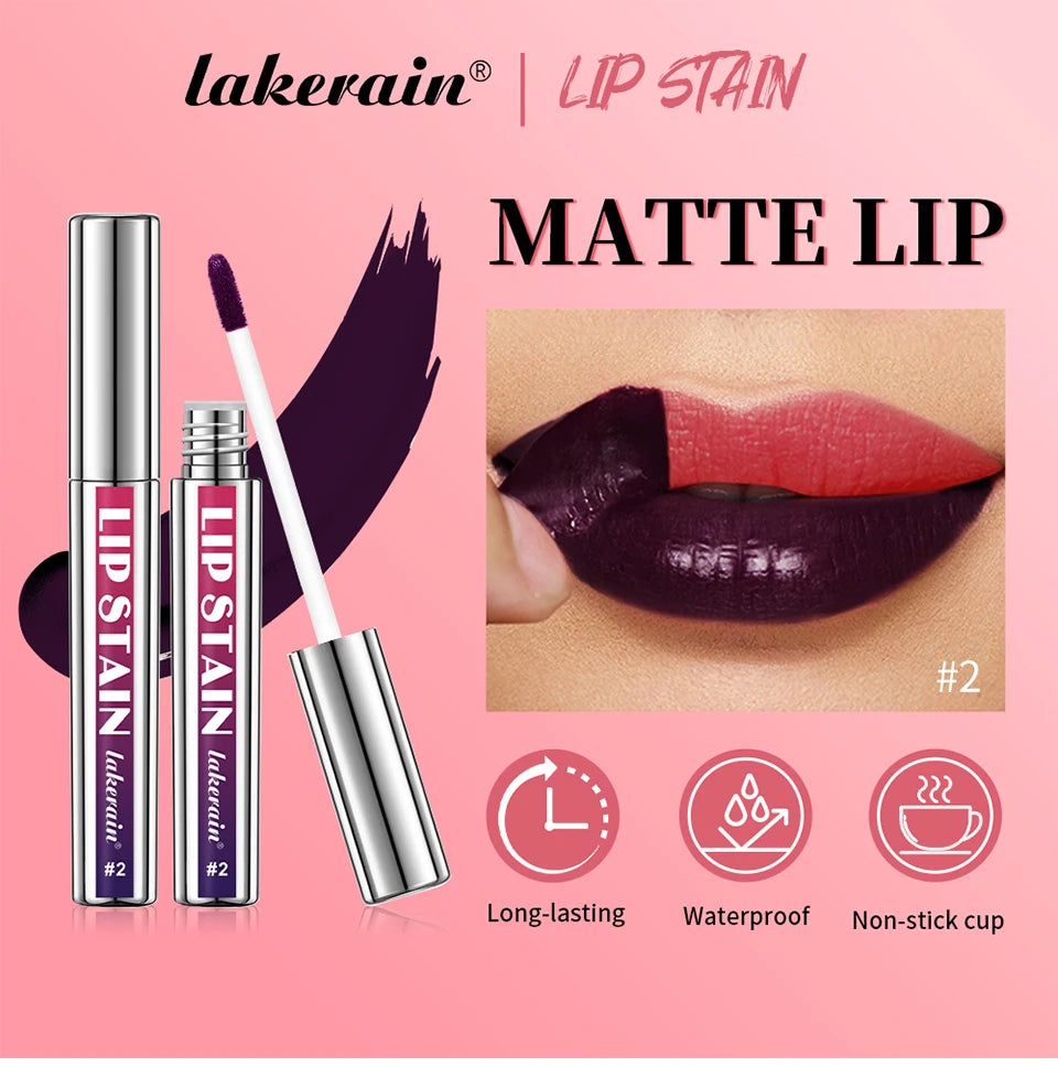 Long-Lasting Matte Lip Tint — Waterproof Peel-Off Formula