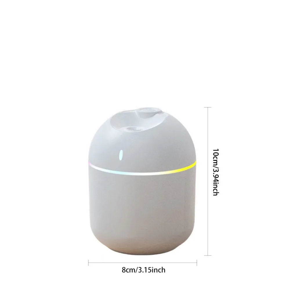 270ml USB Aroma Humidifier with LED Night Light & Auto Shut-Off