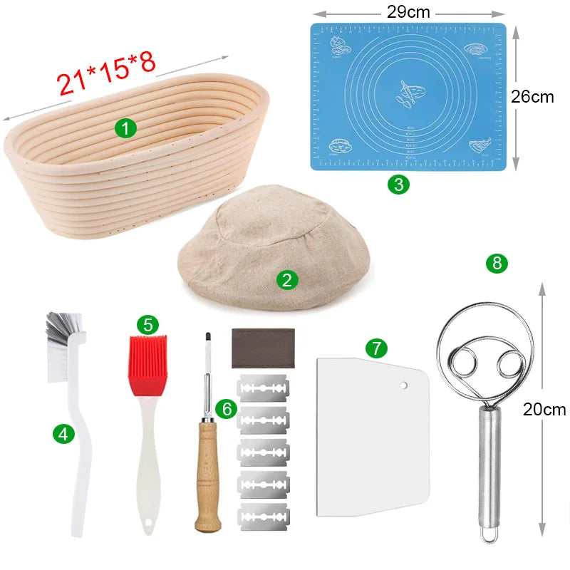 Oval Rattan Sourdough Proofing Basket — Banneton Bread Basket