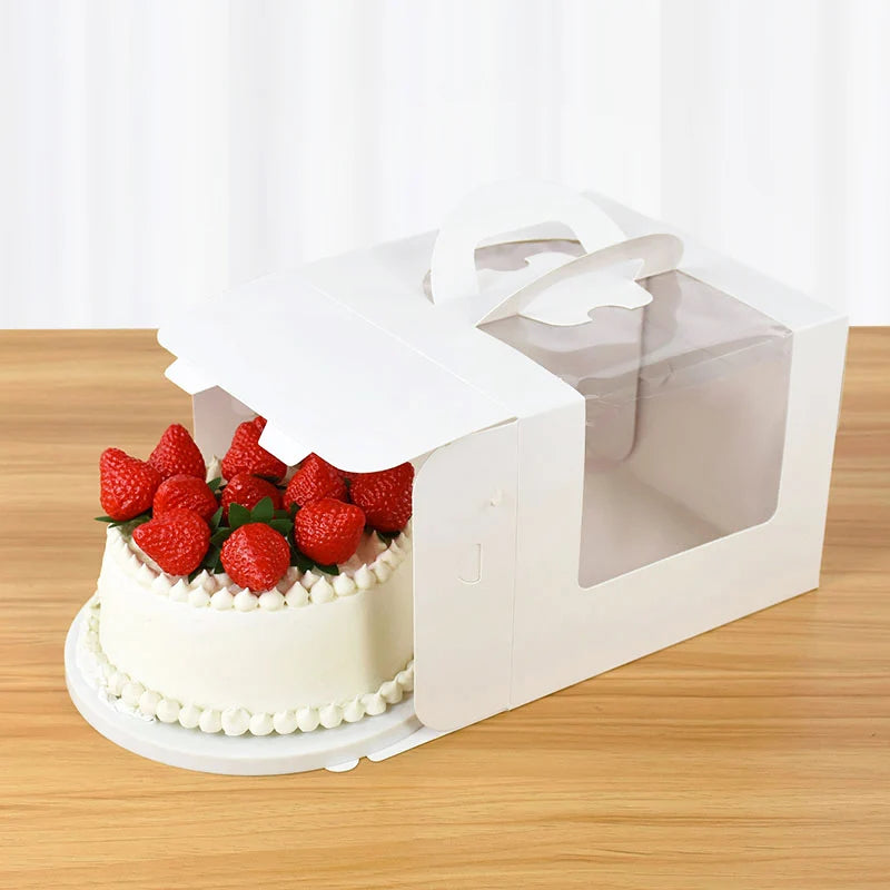 High-Capacity Cake Packaging Boxes — Multi-Size for Birthdays, Weddings & Holidays (1/3/6 pcs)