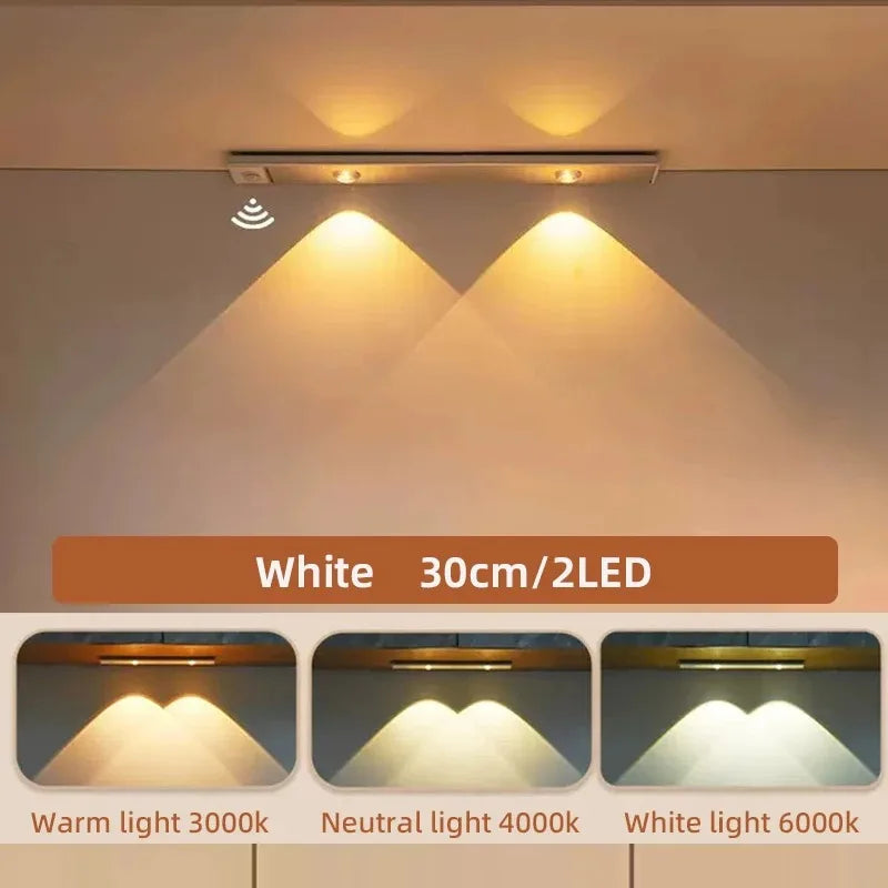 Ultra-Thin LED Under Cabinet Light with Motion Sensor — 3 Color Modes