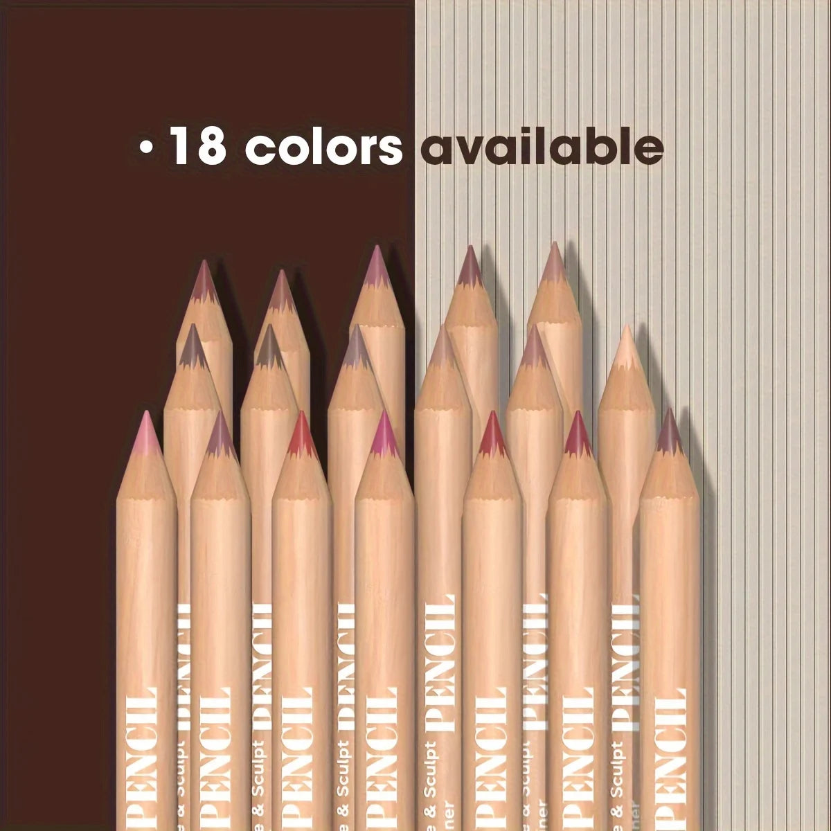 Velvet Matte Lip Liner Set — 6 Long-Lasting Pencils for All Skin Tones