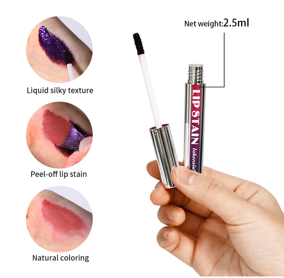 Long-Lasting Matte Lip Tint — Waterproof Peel-Off Formula