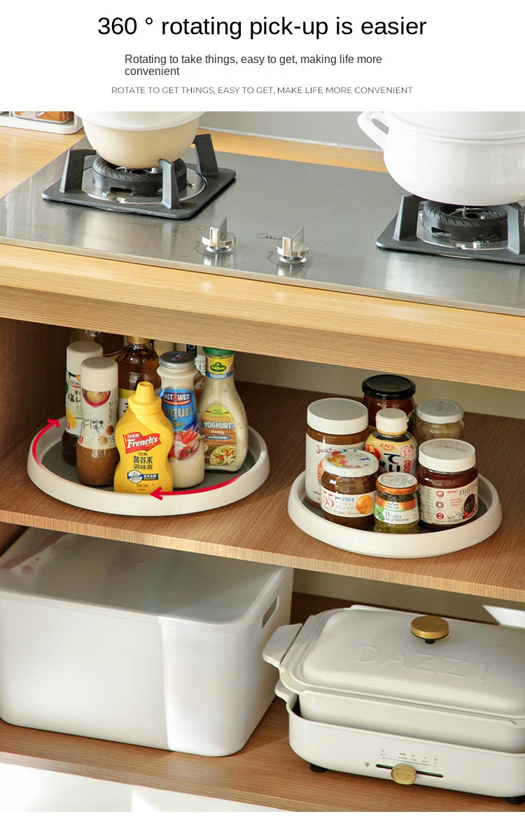 360° Rotating Kitchen Condiment Storage Rack