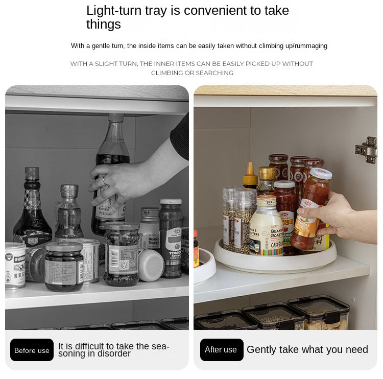 360° Rotating Kitchen Condiment Storage Rack