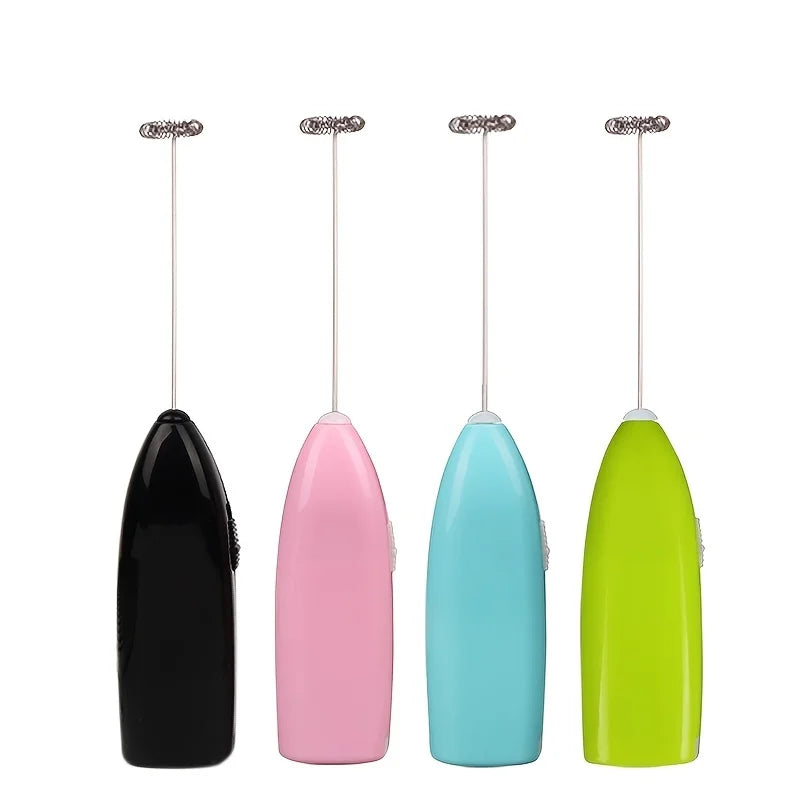 Mini Electric Milk Frother & Egg Beater — Battery Powered