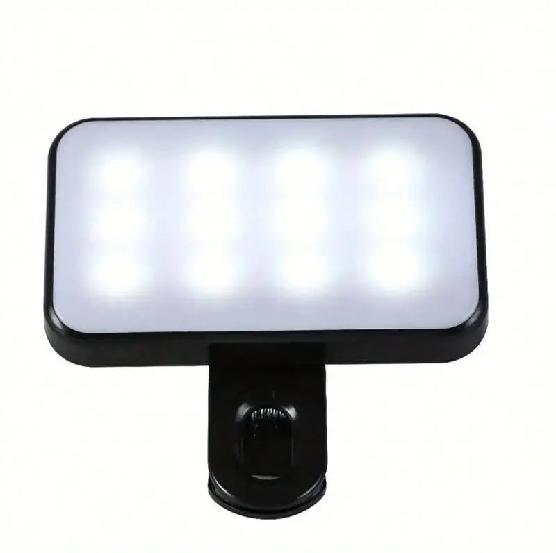 Mini Clip-On Selfie Fill Light — Rechargeable, 3 Brightness Modes
