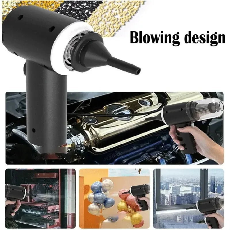 Portable Wireless Car Vacuum Cleaner — 9000Pa USB Rechargeable