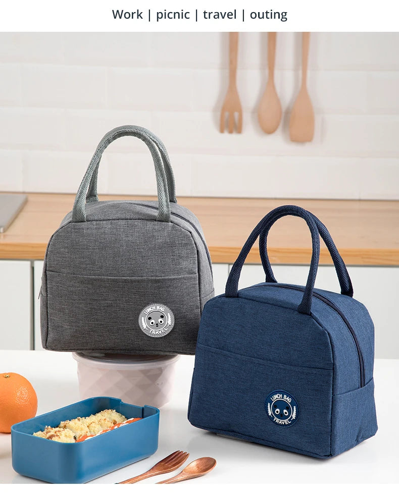 Insulated Lunch Bag with Aluminum Foil Lining — Keeps Food Fresh