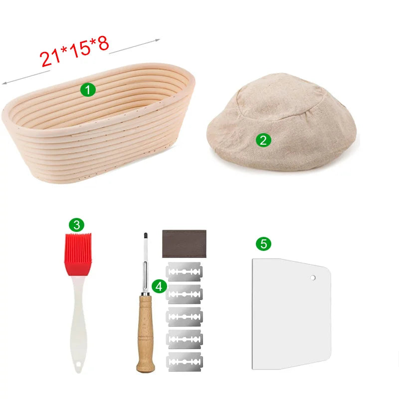 Oval Rattan Sourdough Proofing Basket — Banneton Bread Basket