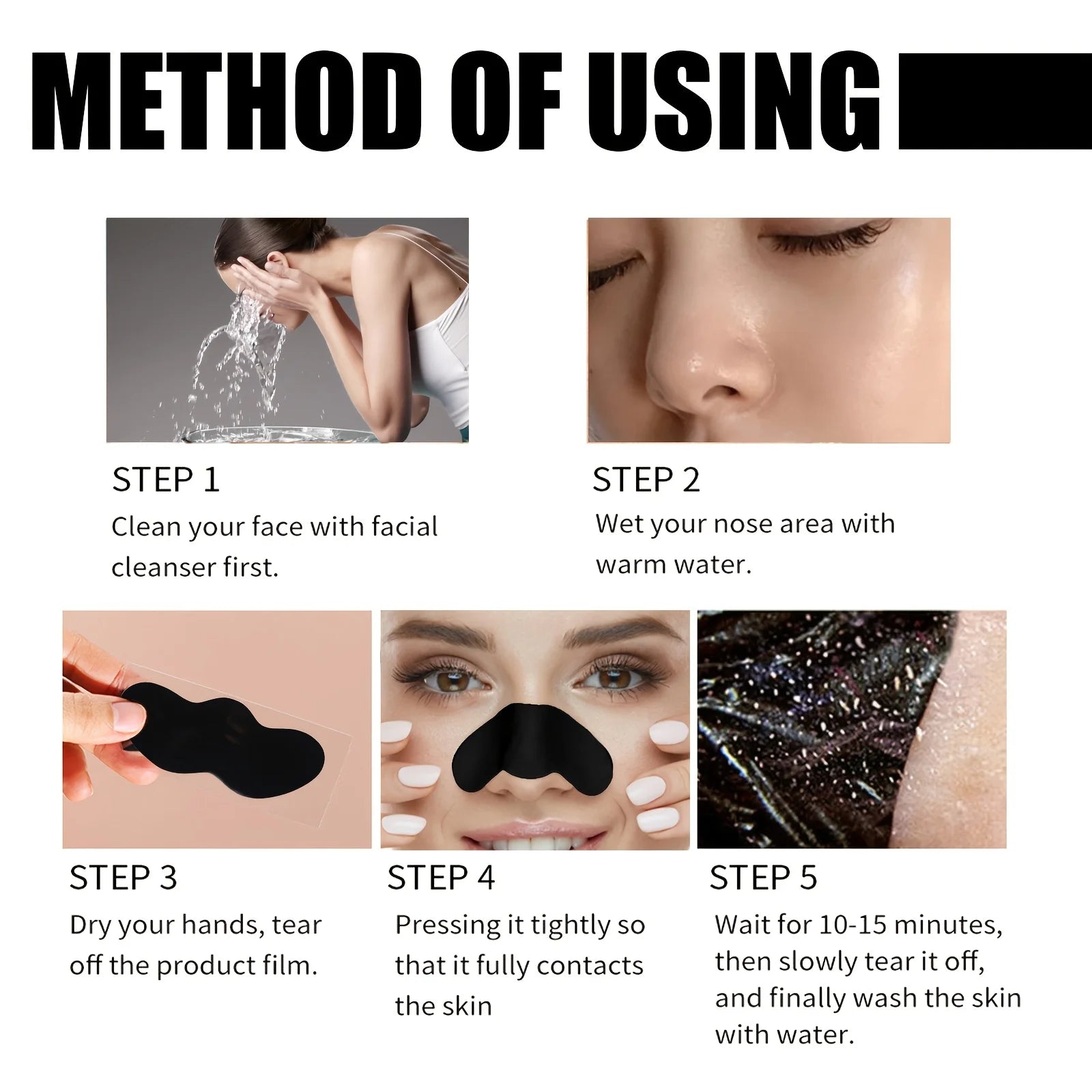 Deep Cleansing Nose Pore Strips for Blackhead Removal