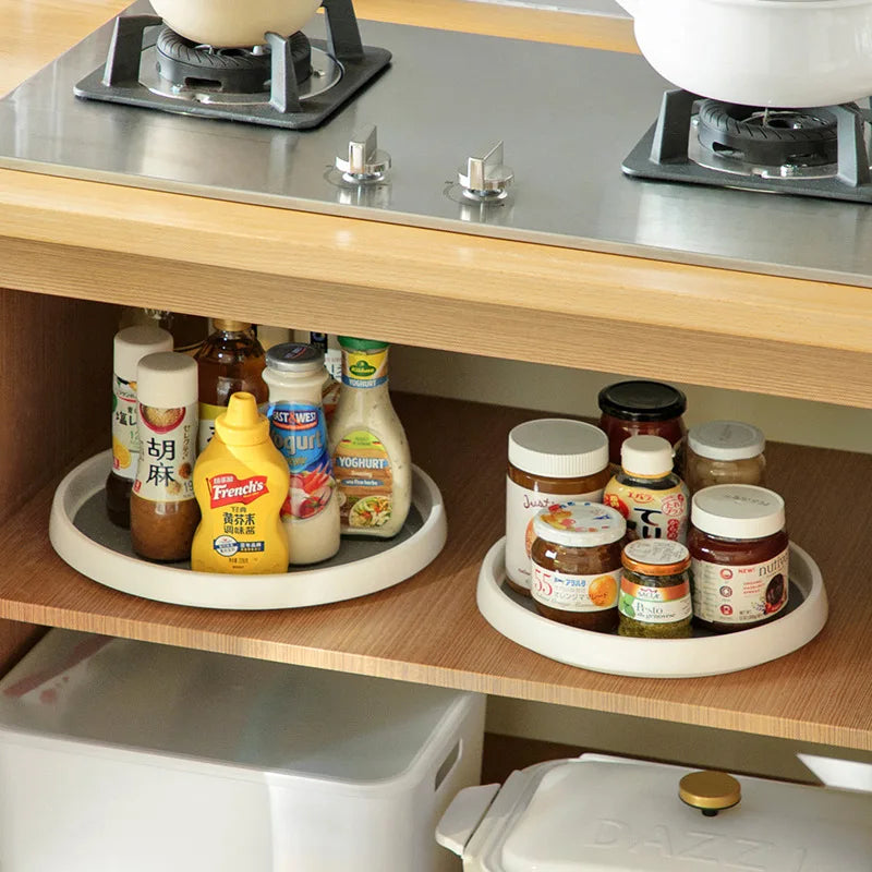360° Rotating Kitchen Condiment Storage Rack