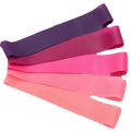 Resistance bands fanned out diagonally, five colors